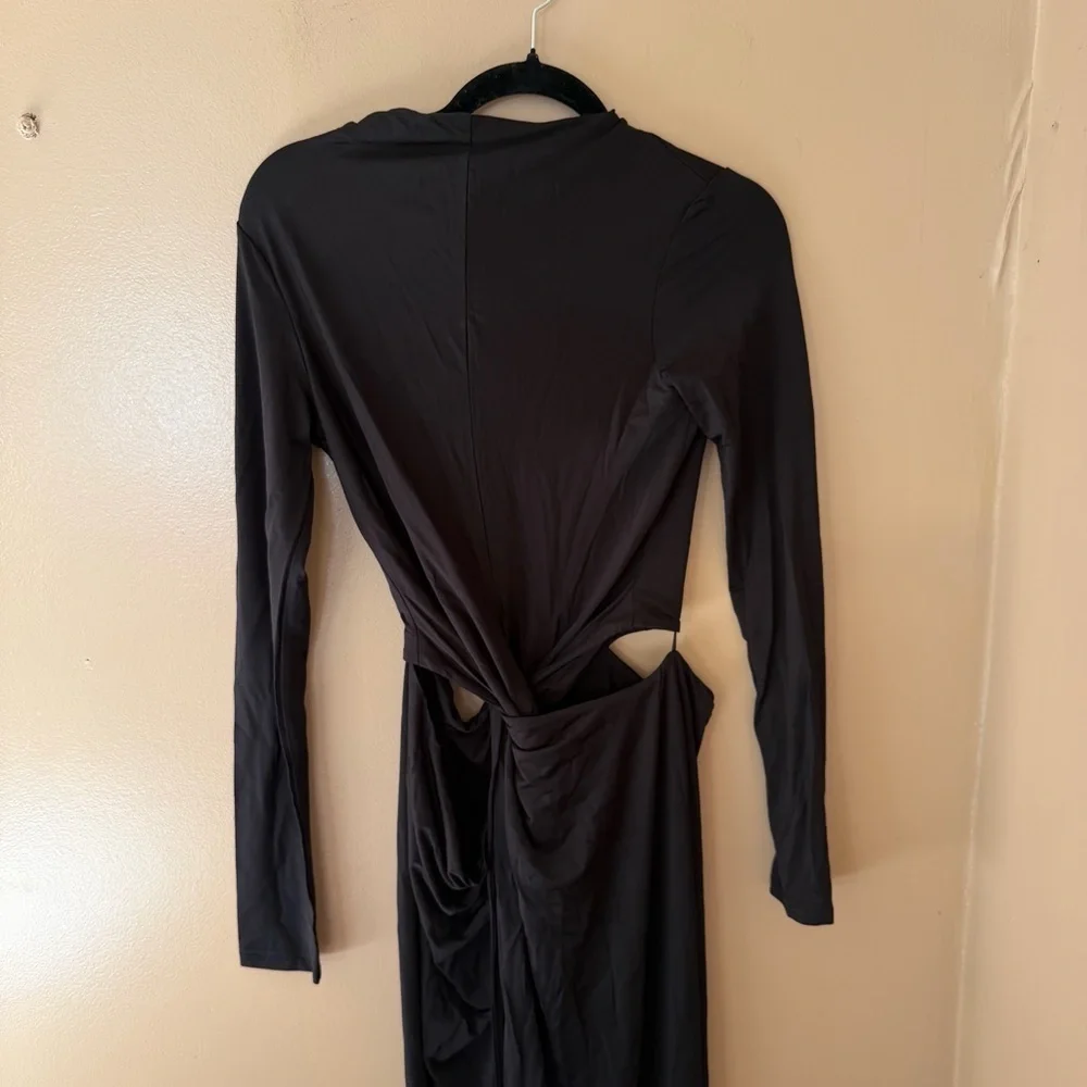 Cult Gaia Keri Dress Black Maxi cutout jersey slinky gown NWT Revolve $898 M - Picture 12 of 12